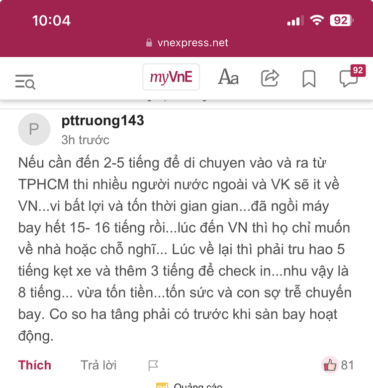 Cao tốc Biên Hòa - Vũng Tàu phải xong trước khi sân bay Long Thành hoạt động Cao tốc Biên Hòa - Vũng Tàu phải xong trước khi sân bay Long Thành hoạt động