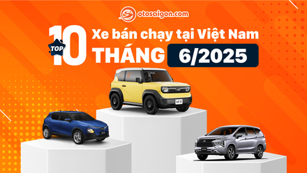 [Infographic] Top 10 xe bán chạy tại VN tháng 6/2025: VF3 bán chạy nhất, hơn 3.600 xe