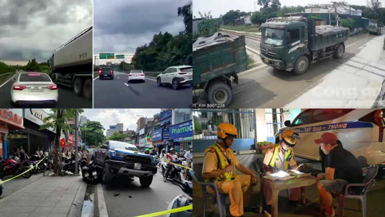 Thông tin giao thông ngày 24/7: Tài xế chạy Audi dương tính ma túy, xử phạt xe ben chắn đường sắt