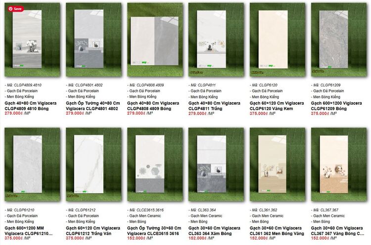 Bảng Giá Gạch viglacera Giá Rẻ Tp.HCM