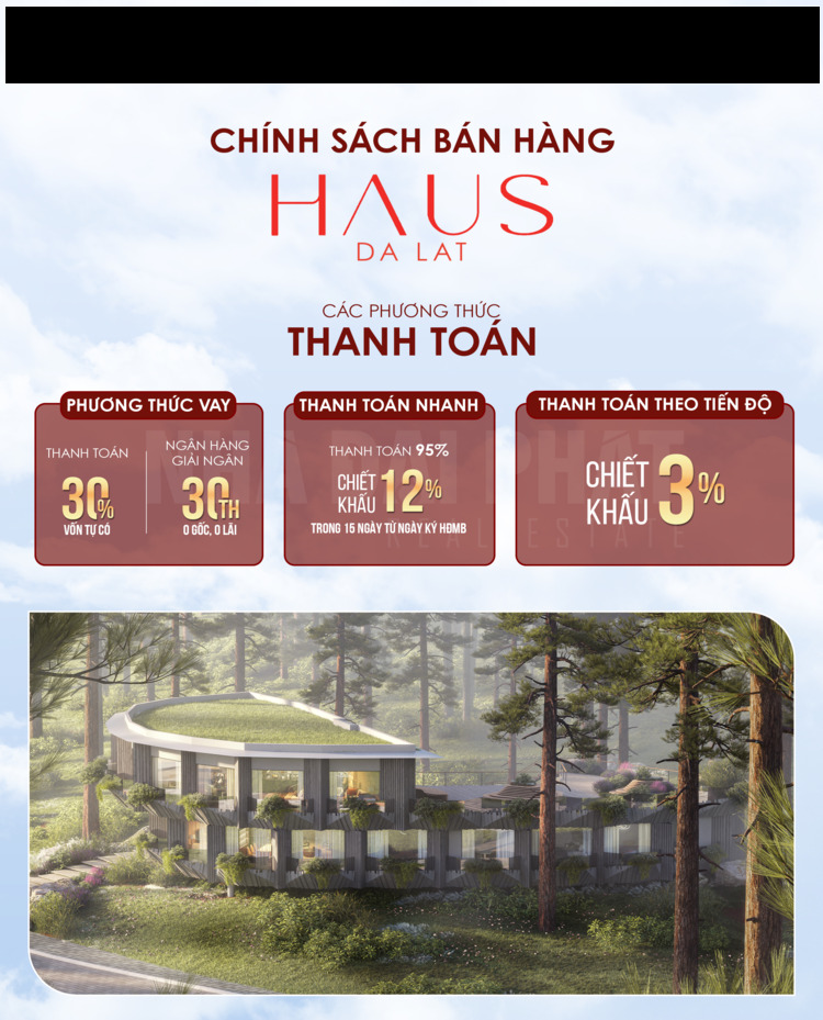 HAUS DA LAT. Dự án chuẩn pháp lý 1/500 tại Đà Lạt
