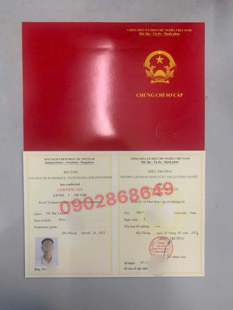 Học chứng chỉ SƠ CẤP VẬN TẢI ĐƯỜNG BỘ- KINH DOANH VẬN TẢI