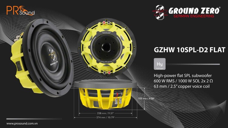 PRO SOUND - Nhà phân phối âm thanh chính hãng Ground Zero & Goldhorn tại Việt Nam