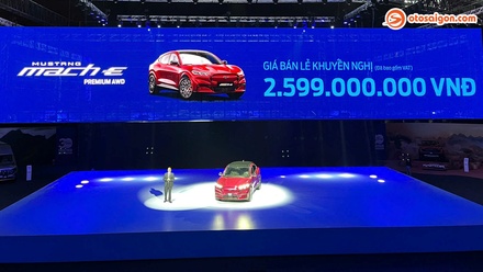 Ford Mustang Mach-E chốt giá 2,6 tỷ đồng tại Việt Nam