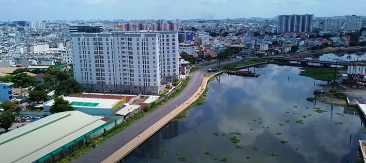 Cầu Vàm Thuật An Phú Đông Quận 12 bắc qua Phường 5 Gò Vấp đã thông xe 31/12/2020 đất An Phú Đông tăng nóng nhất Q.12