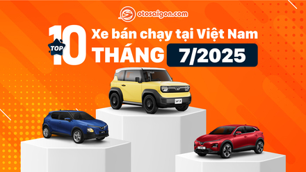 [Infographic] Top 10 xe bán chạy tại VN tháng 7/2025: Loạt xe Việt, Nhật và Mỹ càn quét bảng xếp hạng
