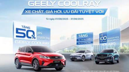 Geely Việt Nam ưu đãi lớn cho 3 mẫu Coolray, Monjaro và EX5 trong tháng 8/2025