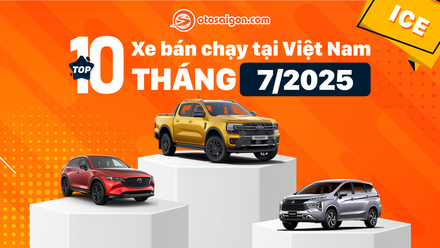 [Infographic] Top 10 xe ICE bán chạy tháng 7/2025: Xe Hàn vắng bóng ở những top đầu