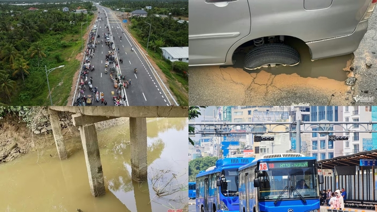 Thông tin giao thông ngày 17/8: Cảnh nhộn nhịp trước ngày thông xe Rạch Miễu 2, Hà Nội liên tiếp sụt hố, TP.HCM tăng chuyến buýt