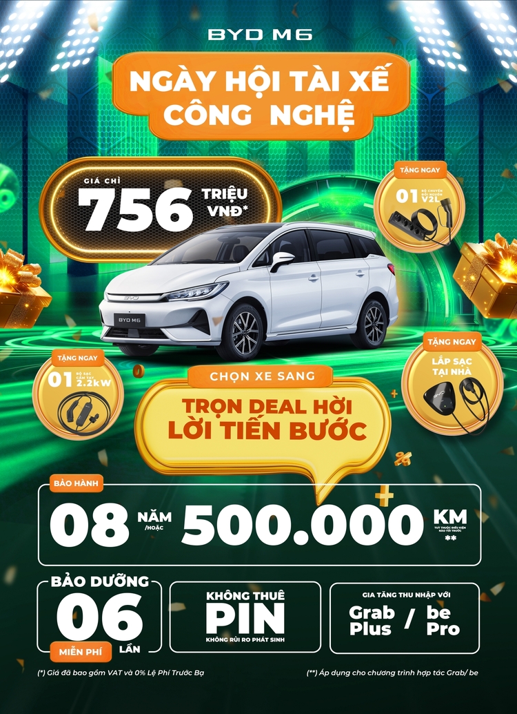 BYD Việt Nam khởi động chuỗi sự kiện "Ngày hội tài xế công nghệ" trên toàn quốc