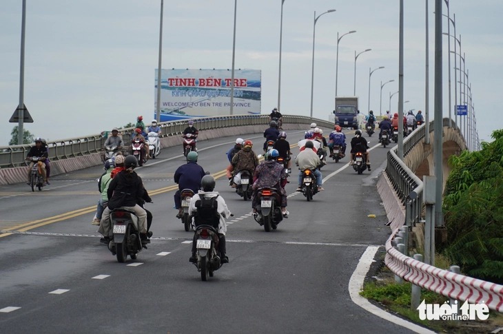 Lần đầu tiên cầu Rạch Miễu thông thoáng ngay ngày đầu nghỉ lễ 2-9