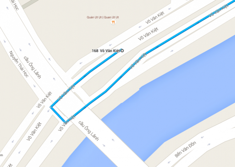 Quay đầu ở Võ Văn Kiệt (dưới cầu Ông Lãnh) Quay đầu ở Võ Văn Kiệt (dưới cầu Ông Lãnh)