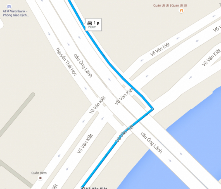 Quay đầu ở Võ Văn Kiệt (dưới cầu Ông Lãnh) Quay đầu ở Võ Văn Kiệt (dưới cầu Ông Lãnh)