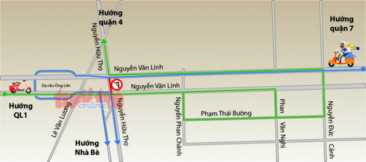 Giảm kẹt xe, TP.HCM điều chỉnh lưu thông hàng loạt tuyến đường Giảm kẹt xe, TP.HCM điều chỉnh lưu thông hàng loạt tuyến đường