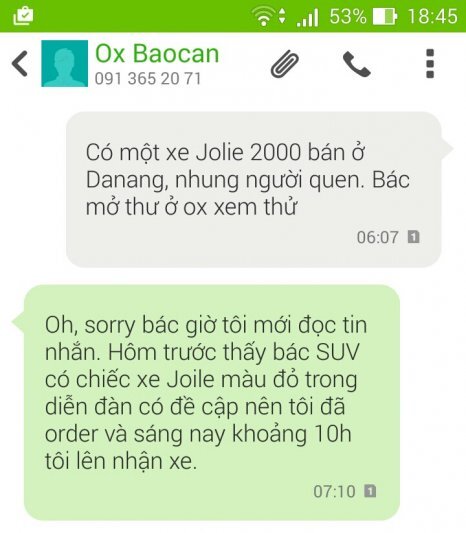 Jolie - Chiếc xe thân thiện