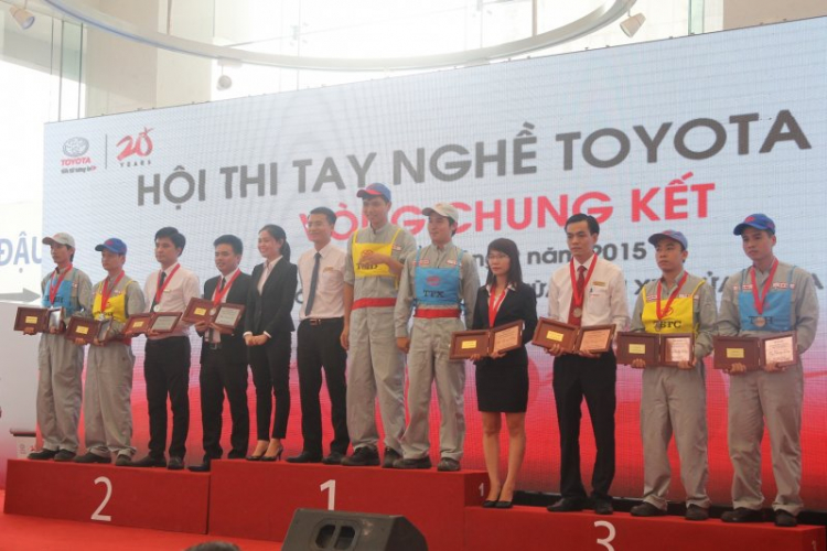 Kết quả hội thi tay nghề toàn quốc Toyota 2015