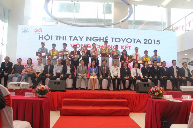 Kết quả hội thi tay nghề toàn quốc Toyota 2015