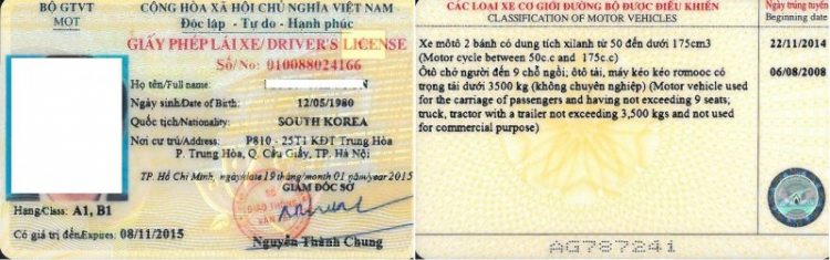 Hỏi về thủ tục gia hạn bằng lái ô tô cho người nước ngoài