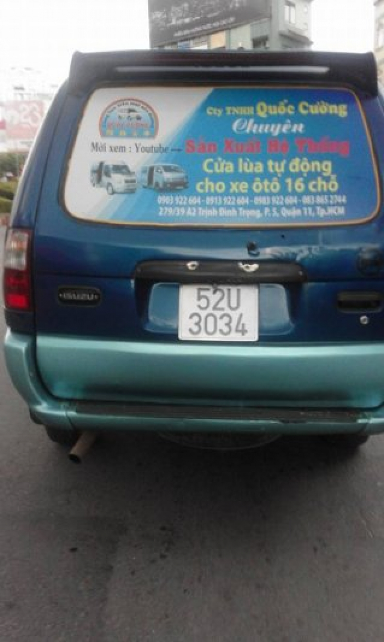 Dán chữ lên kính sau xe Dán chữ lên kính sau xe