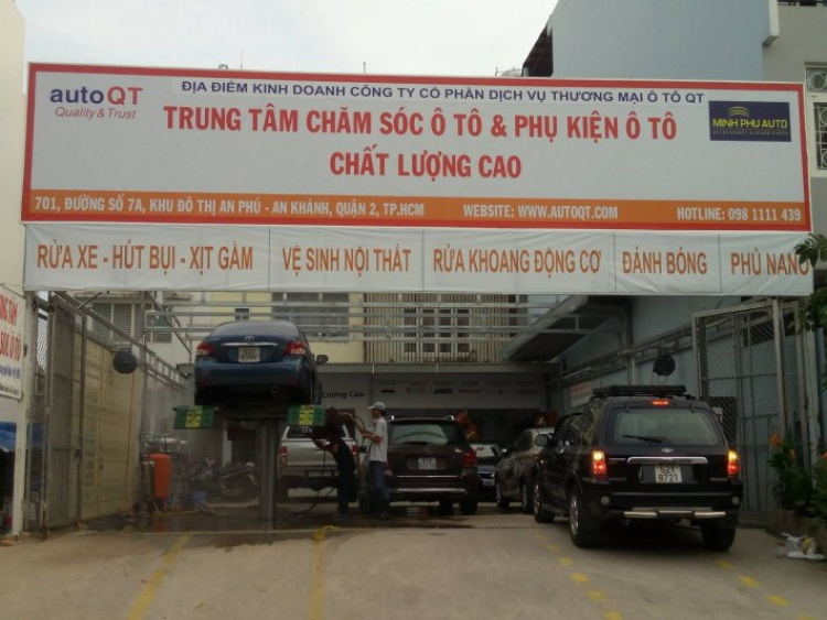 Các chỗ rửa xe khu đô thị APAK