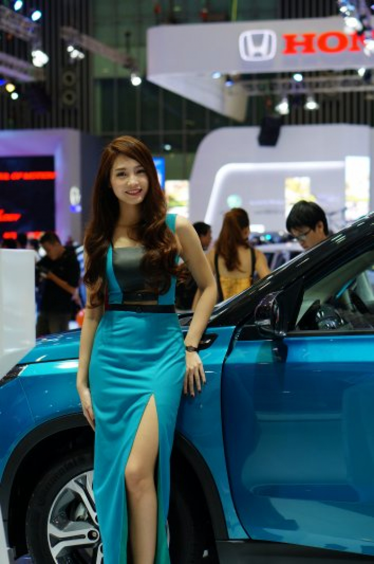 Mẫu tại Motoshow 2015