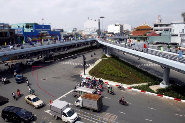 Bắt xe chân cầu vượt Cây Gõ (Chốt lại cách đi tr.5) Bắt xe chân cầu vượt Cây Gõ (Chốt lại cách đi tr.5)