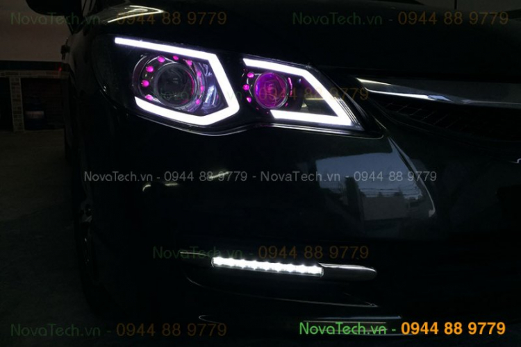 Hình ảnh xe ô tô độ LED Bi Beam, Bi LED, Bi Xenon Philips, Osram siêu sáng, độ Mí LED, Angel Eyes Hình ảnh xe ô tô độ LED Bi Beam, Bi LED, Bi Xenon Philips, Osram siêu sáng, độ Mí LED, Angel Eyes