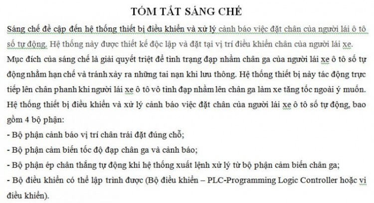 Nhầm Ga Phanh xe AT......liệu Sáng chế mới của VN có khắc chế được ????