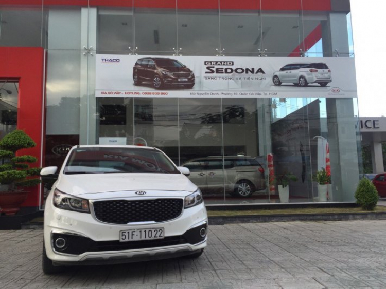 Các chủ xe Kia Sedona 2015 vào đây đánh giá xe mới mua