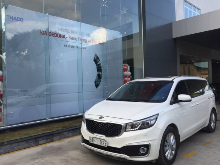 Các chủ xe Kia Sedona 2015 vào đây đánh giá xe mới mua