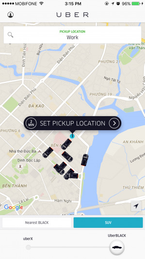 Hướng dẫn sử dụng taxi Uber từ A->Z