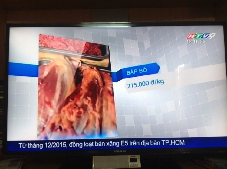 Xăng E-5 tin nóng hổi trên HTV9 trưa nay