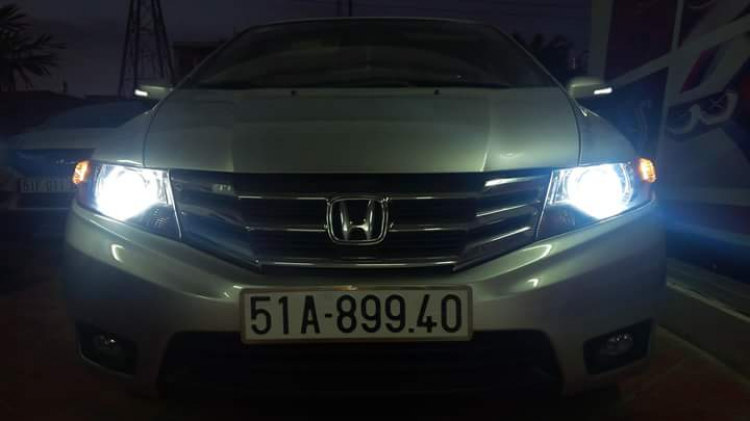 Hình ảnh các xe Honda City nâng cấp bi xenon tại VTworkshop.