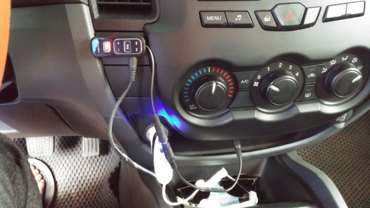 Kết nối âm thanh Bluetooth cho xe chỉ có aux in