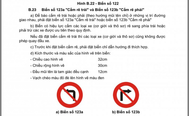 Cập nhật kiếm thức: biển cấm ô tô rẽ trái có được quay đầu?