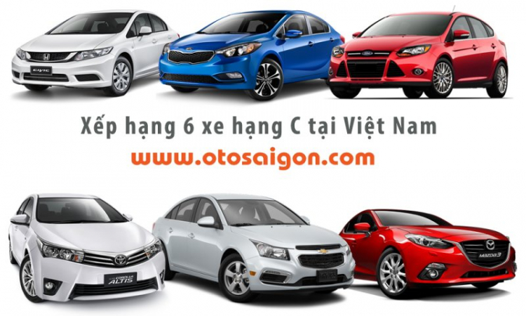 Xếp hạng xe hạng C bán chạy nhất Việt Nam 11/2015