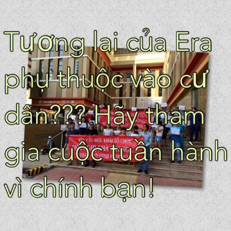 Tuần hành tại chung cư Đức Khải Eratown quận 7