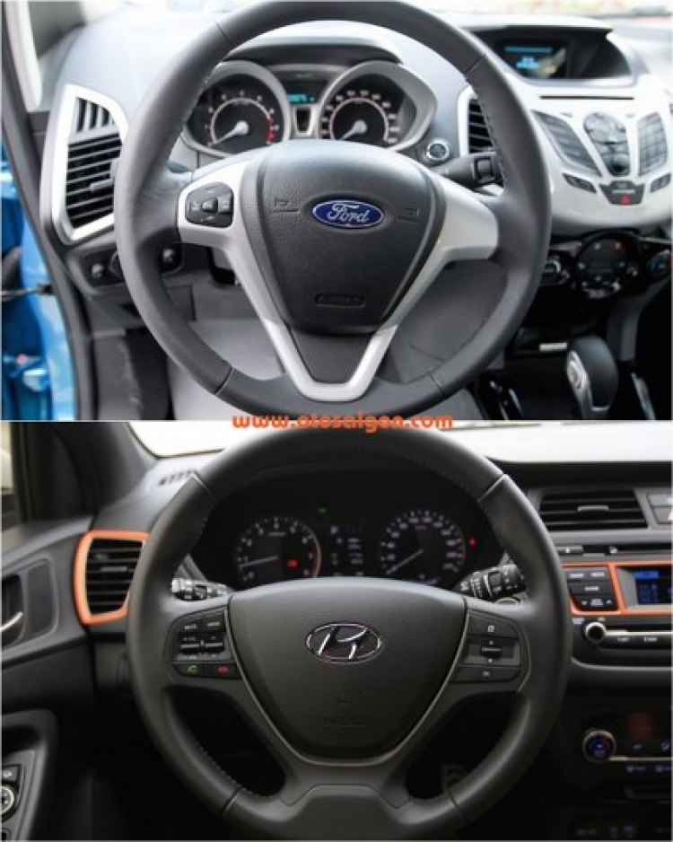 So sánh Ford EcoSport và Hyundai i20 Active: ai "ngon" hơn ai ?