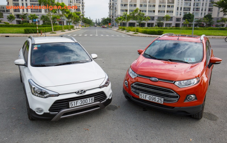 So sánh Ford EcoSport và Hyundai i20 Active: ai "ngon" hơn ai ?