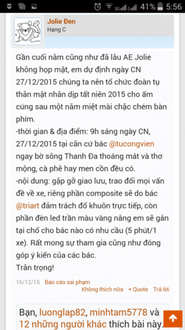 Jolie - Chiếc xe thân thiện