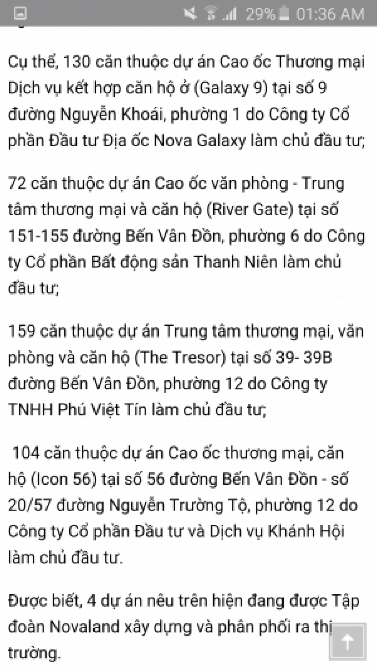 Có cụ nào mua The GoldView - Quận 4 chưa?