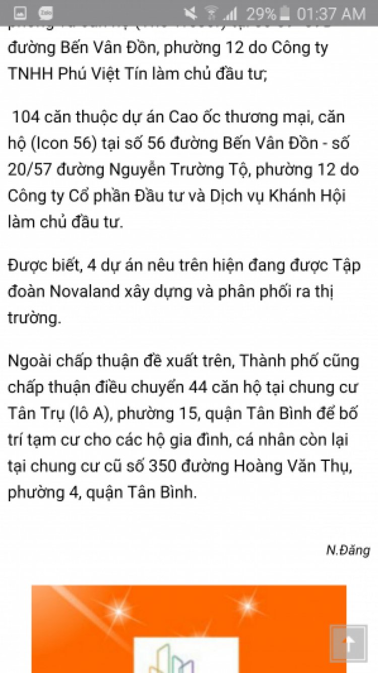 Có cụ nào mua The GoldView - Quận 4 chưa?