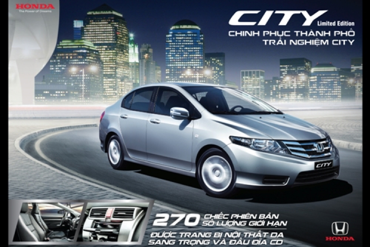 Honda Việt Nam giới thiệu phiên bản City Limited Edition giới hạn 270 xe giá 615.000.000đ