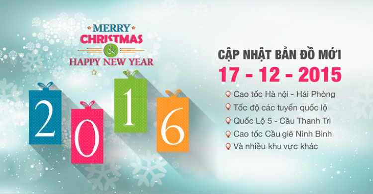 VIETMAP Cập nhật dữ liệu bản đồ 12/2015