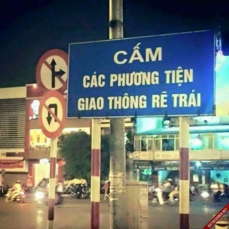 Biển báo gì mà rắc rối vậy!