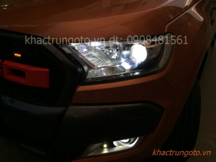 Về việc độ đèn xe WildTrak mới 2016