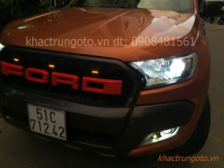 Về việc độ đèn xe WildTrak mới 2016