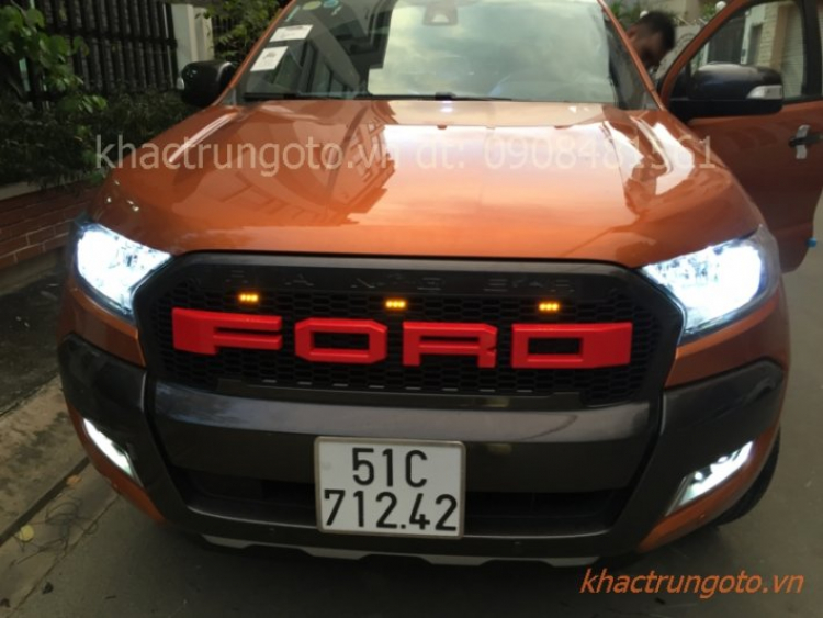 Về việc độ đèn xe WildTrak mới 2016