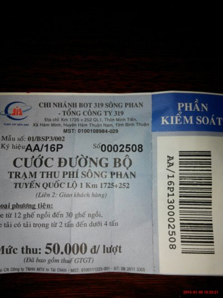 tăng phí tram Sông Phan