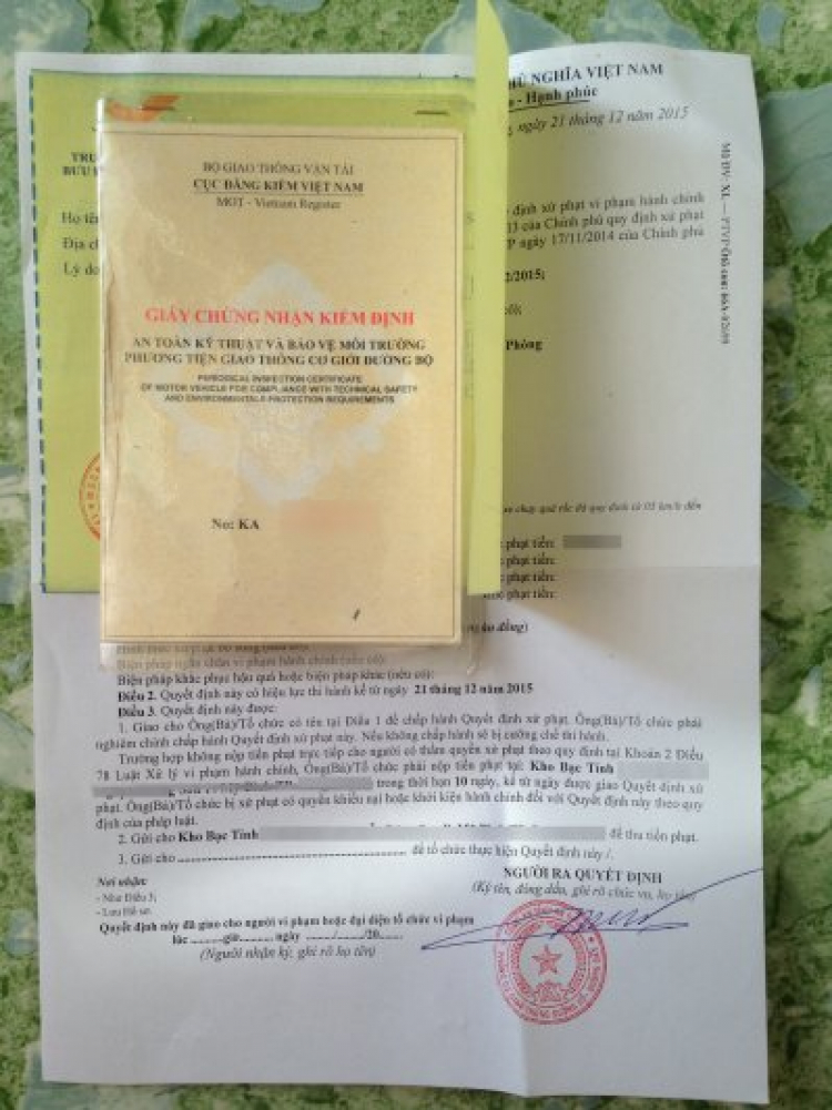 Chi tiết CSGT cho đóng phạt bằng Bưu Điện